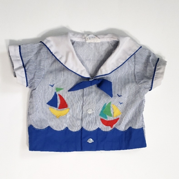 Vintage Other - Vintage 80s Sailor Top